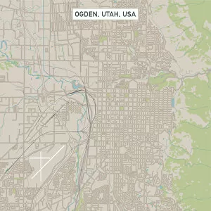 Utah Gallery: Ogden Utah US City Street Map