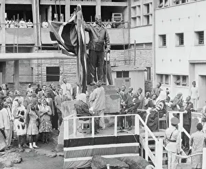 Nairobi Prints: Oginga Odinga Unveiling Statue of Jomo Kenyatta