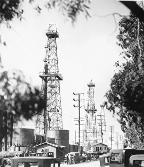 Inglewood Prints: Oil Derricks in Inglewood