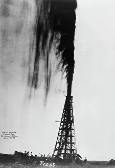 Spraying Prints: Oil Gushing Over