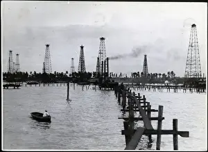 Venezuela Prints: Oil Pumping Machines In Oil Fields