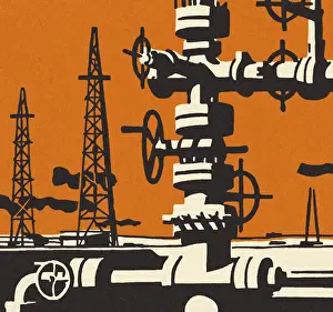 Petroleum Prints: Oil Refinery