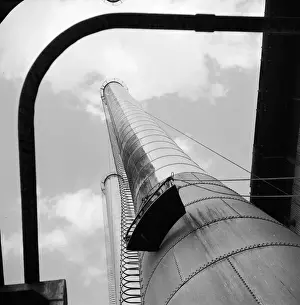 Three Lions Prints: Oil Refinery Stack