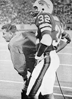 O.J. Simpson and Bill's Coach Lou Saban