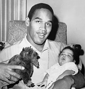 Simpson Prints: O.J. Simpson and his Daughter Arnelle