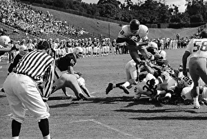 Stanford Prints: O.J. Simpson Jumps Over Stanford Defensive Line