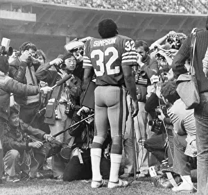 O.J. Simpson with Photographers