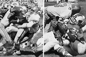 Simpson Prints: O.J. Simpson Tackled by Houston's