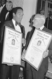 O.J. Simpson and Woody Hayes Inducted into the Football Hall of Fame
