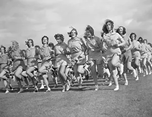 Jogging Prints: Oklahoma State University Students Jogging