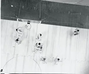 Prints of (Original Caption). Oklahoma A and M Bows to Temple Hoops Through Time: A Visual Journey of Basketball History: Oklahoma Versus Temple University Basketball Game