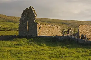 Old Church Ruins And Graveyard In The Burren Region