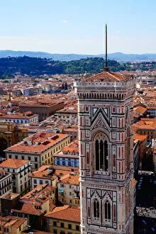 Images Dated 27th September 2015: Old City of Florence and Campanile of Giotto, Firenze, Italy