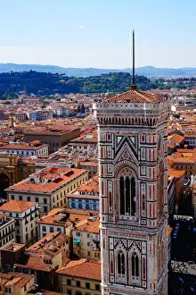 Bell Prints: Old City of Florence and Campanile of Giotto, Firenze, Italy