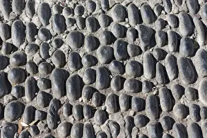 Side By Side Prints: Old cobblestoned road in the historic town centre of Funchal