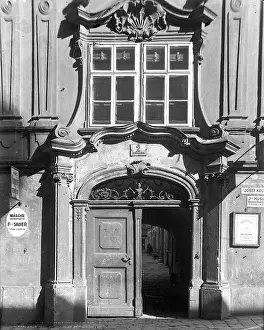 Cities Prints: Old courtyard portal at St. Ulrichsplatz in Vienna