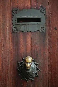 Doorknob Prints: An old door in Venice, Italy