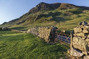 Hilly Landscape Gallery: Old dry stone wall, Lake District National Park, Cumbria, England, United Kingdom