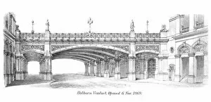 Viaduct Views Gallery: Old engraved illustration of Holborn Viaduct, Popular Encyclopedia Published 1894