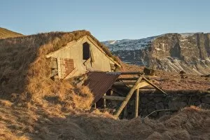 Images Dated 14th January 2016: Old farm building, Pjodvegur in Iceland