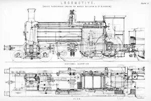 Engine Gallery: Old fashioned steam train locomotive