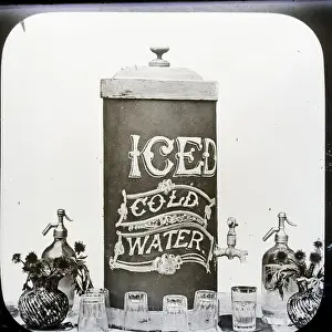 Drinking Glass Prints: Old Fashioned Water Cooler