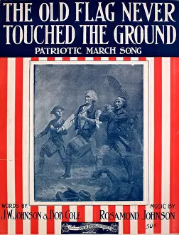 Sheet Music Prints: The Old Flag Never Touched