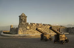 Buena Vista Images Collection: Old fortress and cannons in Havana