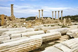 Neglected Prints: Old Forum, Leptis Magna, Libya, North Africa, Africa