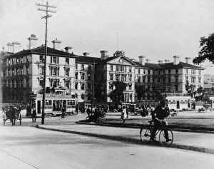 Horse-drawn Trams (Horsecars) Collection: Old Government Buildings