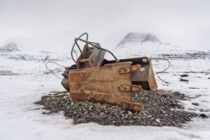 Images Dated 2nd November 2013: an old industrial equipment leaving on a snow ground
