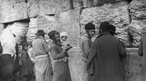 Teaching Prints: Old Jews Teaching Young At Wall