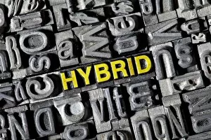 Images Dated 8th April 2012: Old letters forming the word Hybrid