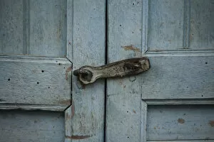 Old locked door, Leymebamba, Peru, South America