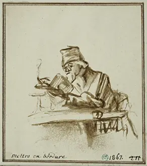 Dutch Prints: Old Man Reading