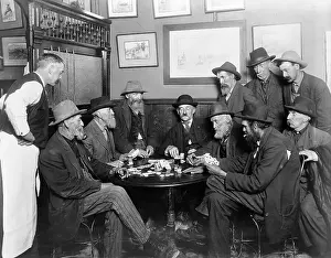 Bartender Prints: Old Men Playing Cards