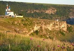 Images Dated 8th June 2011: Old Orhei (Orheiul Vechi) with orthodox church