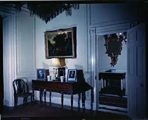 Old Piano in Room Looking out to Hall
