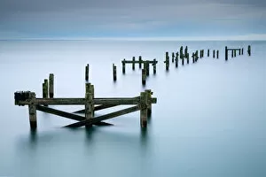 Images Dated 4th November 2016: Old Pier Ruins - Swanage