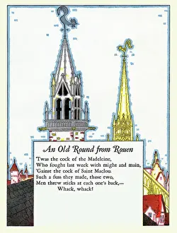 Churches Prints: An old Round from Rouen