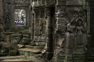 Old ruins of Angkor, Cambodia