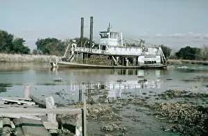 1800s Prints: An Old Southern Paddle Steamer