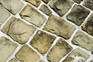 Marking Gallery: Old stone wall with irregular bricks
