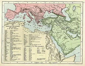 Images Dated 30th April 2012: Old Testament Map