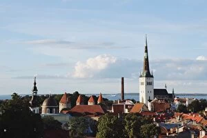 Images Dated 14th July 2012: Old town of Tallinn skyline, Estonia