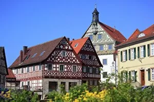 Center Collection: Old town and town hall of Burgkunstadt, Lichtenfels district, Upper Franconia, Bavaria, Germany