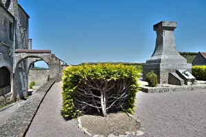 Old town of VA zelay Abbey at old town of VA zelay at Yonne department in France