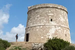 Images Dated 22nd August 2014: Old watchtower, Son Ganxo, Menorca, Balearic Islands, Spain