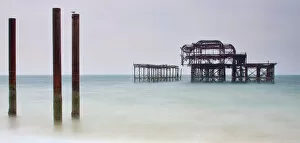 Images Dated 20th July 2016: The Old West Pier, Brighton