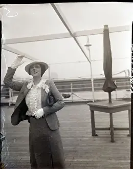 Olga Petrova on Ship Deck